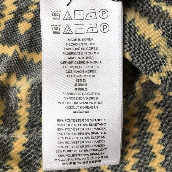 Michael Michael Kors Tribal Print  3/4 Drawstring Front Roll Tab Sleeves Medium - Picture 10 of 11